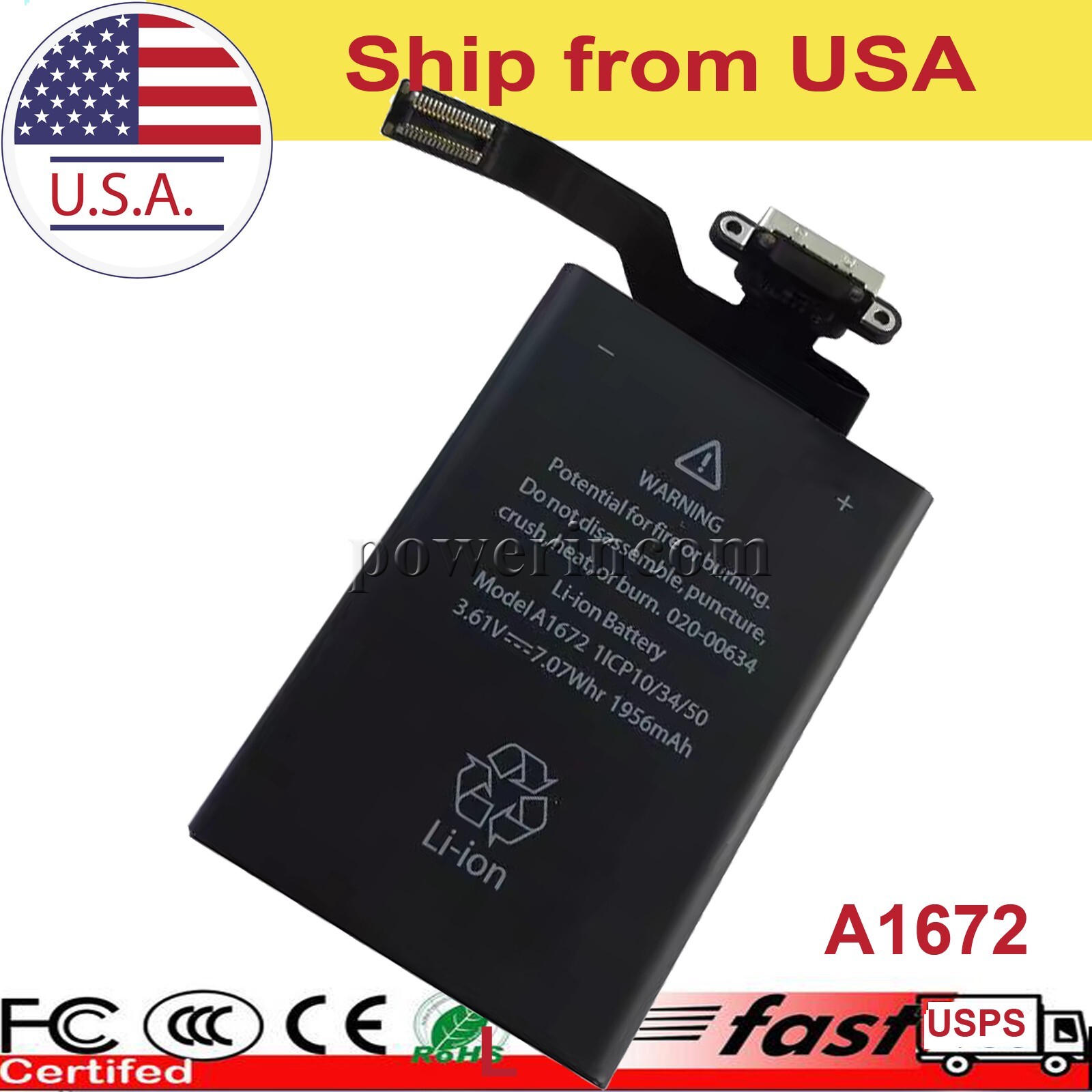 Battery for Apple Magic Mouse 2, A1657, A1672 Wireless Mouse (1986mAh, 3.67V)