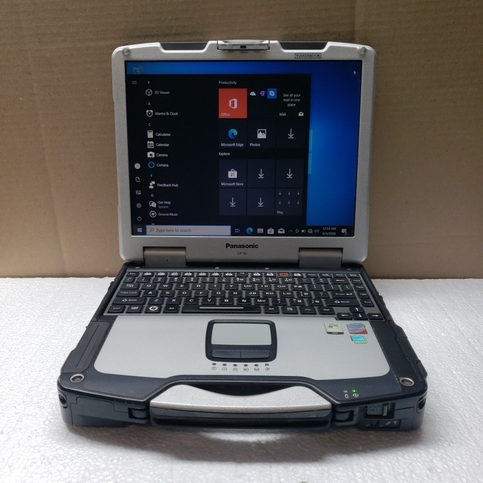 Panasonic Toughbook CF30 core 4 Duo CPU L9300 1.6Ghz 4GB RAM 500GB HDD Win10 Pro