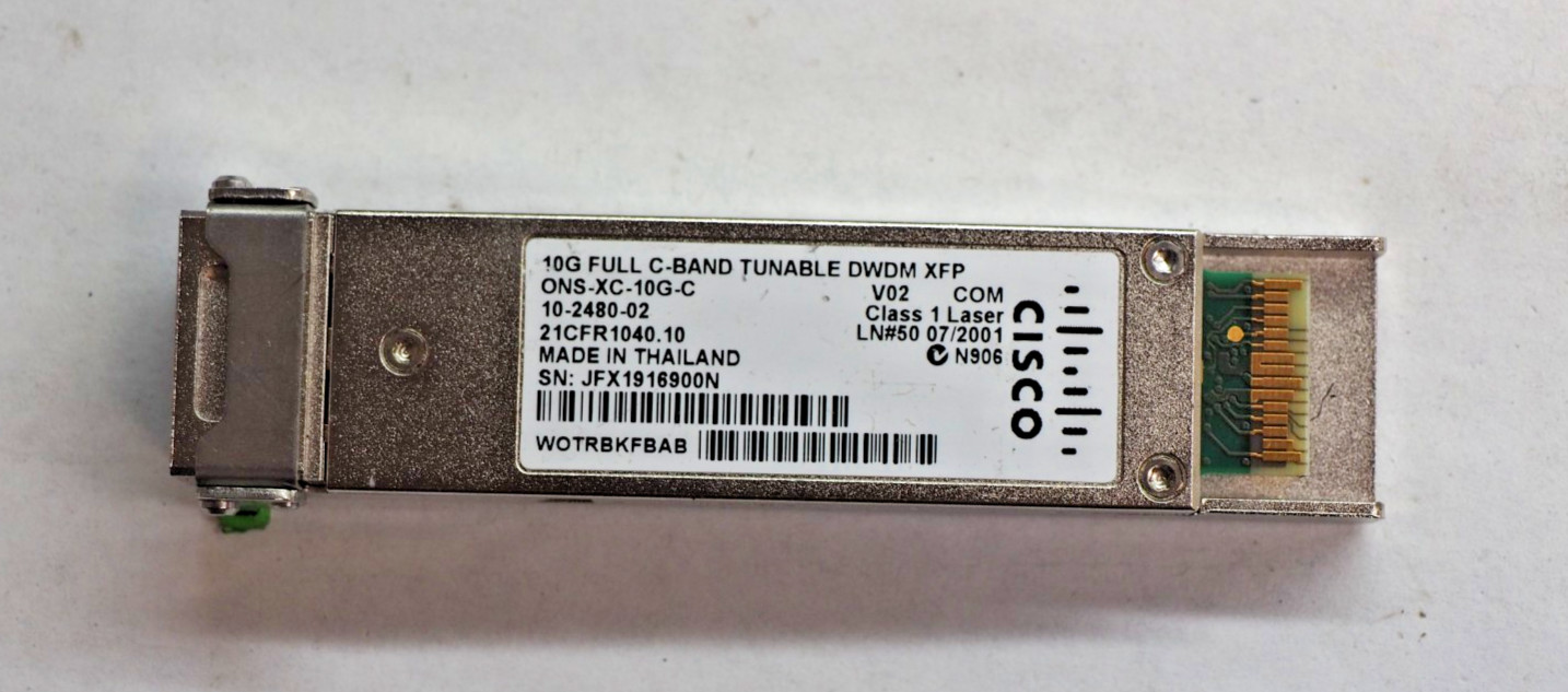 Cisco ONS-XC-10G-C 10-2480-02 10G C-Band 80km.SMF DOM Optical Transceiver