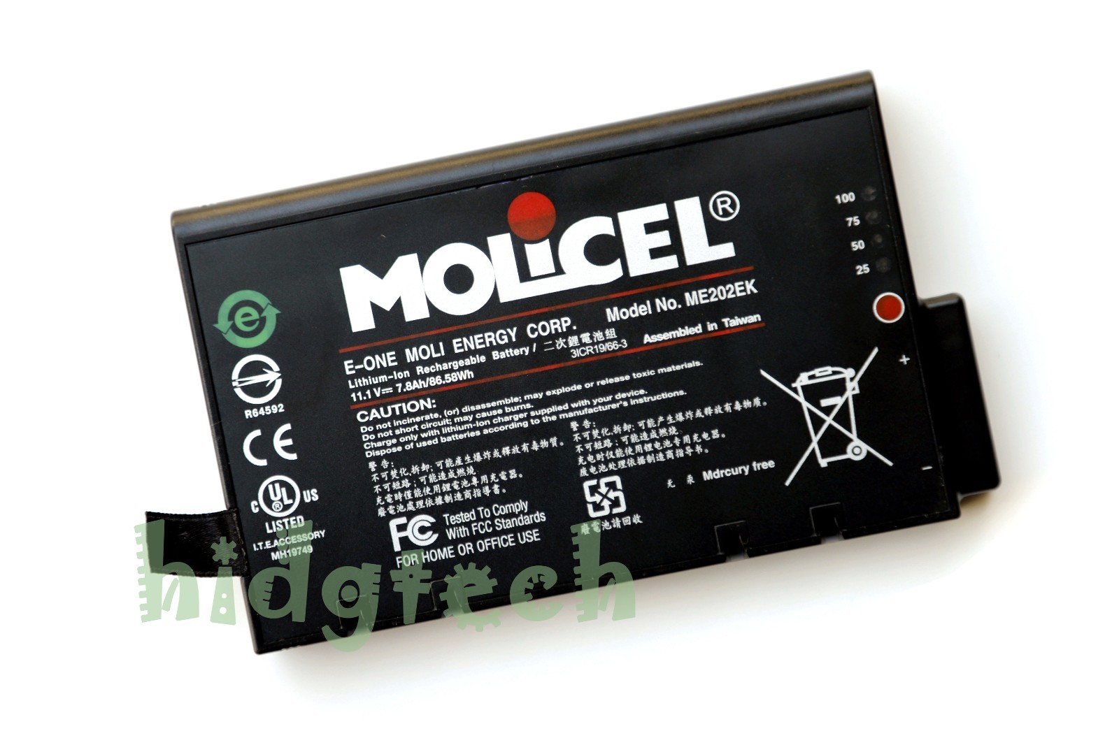 Genuine ME202EK ME202C ME202A for Molicel CM10 CM12 CM120 CM150 VS2 VM4 Battery