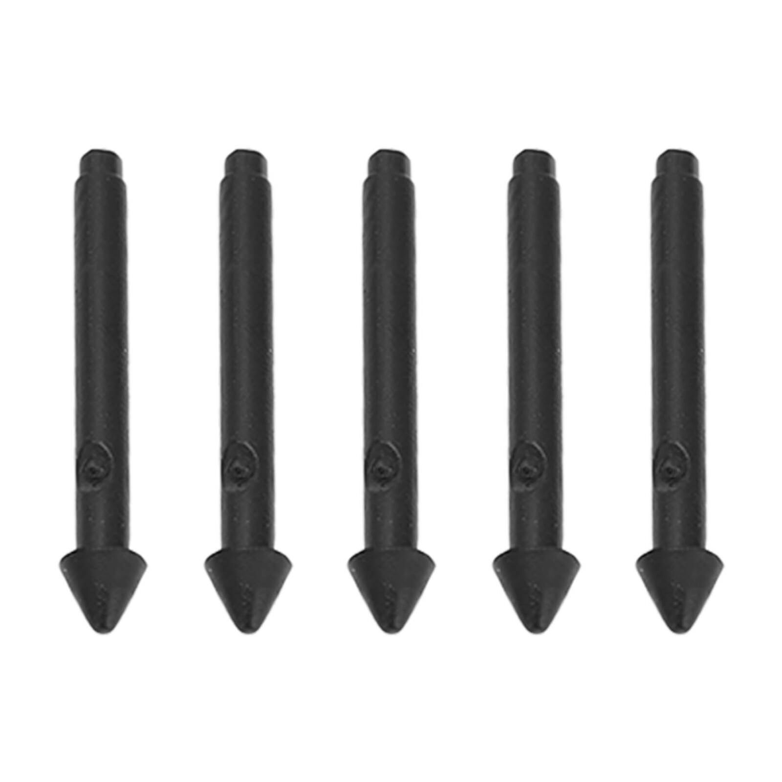 5Pcs Pro Tablet Stylus Pen Tips Black 2H Sensitive Accurate Fine Glossy Tip New
