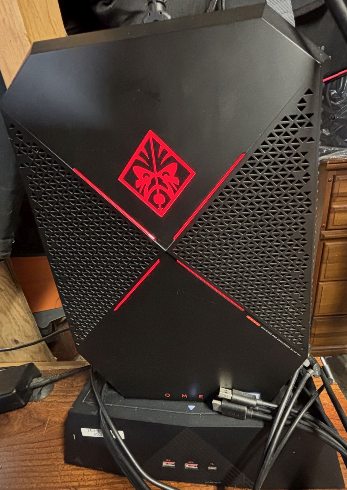 HP OMEN X Compact P1000-010 Gaming VR COMPLETE KIT w/4 Batteries & Backpack 1TB