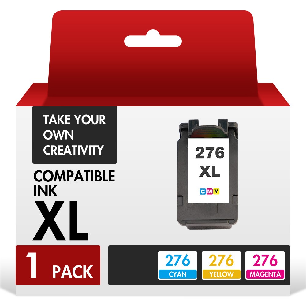 1-3Pack PG-275XL CL-276XL Ink Cartridge compatible for Canon PIXMA TS3720 TS3520