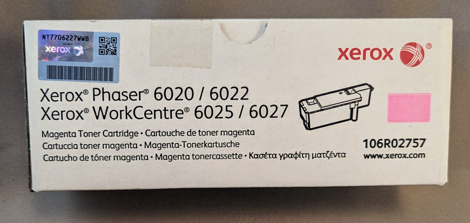 Xerox 106R02757 Magenta Toner Cartridge CT202277 BRAND NEW SEALED
