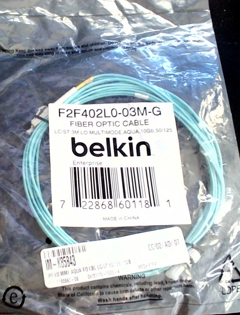 Belkin Fiber Optic Cable F2F402L0-03M-G