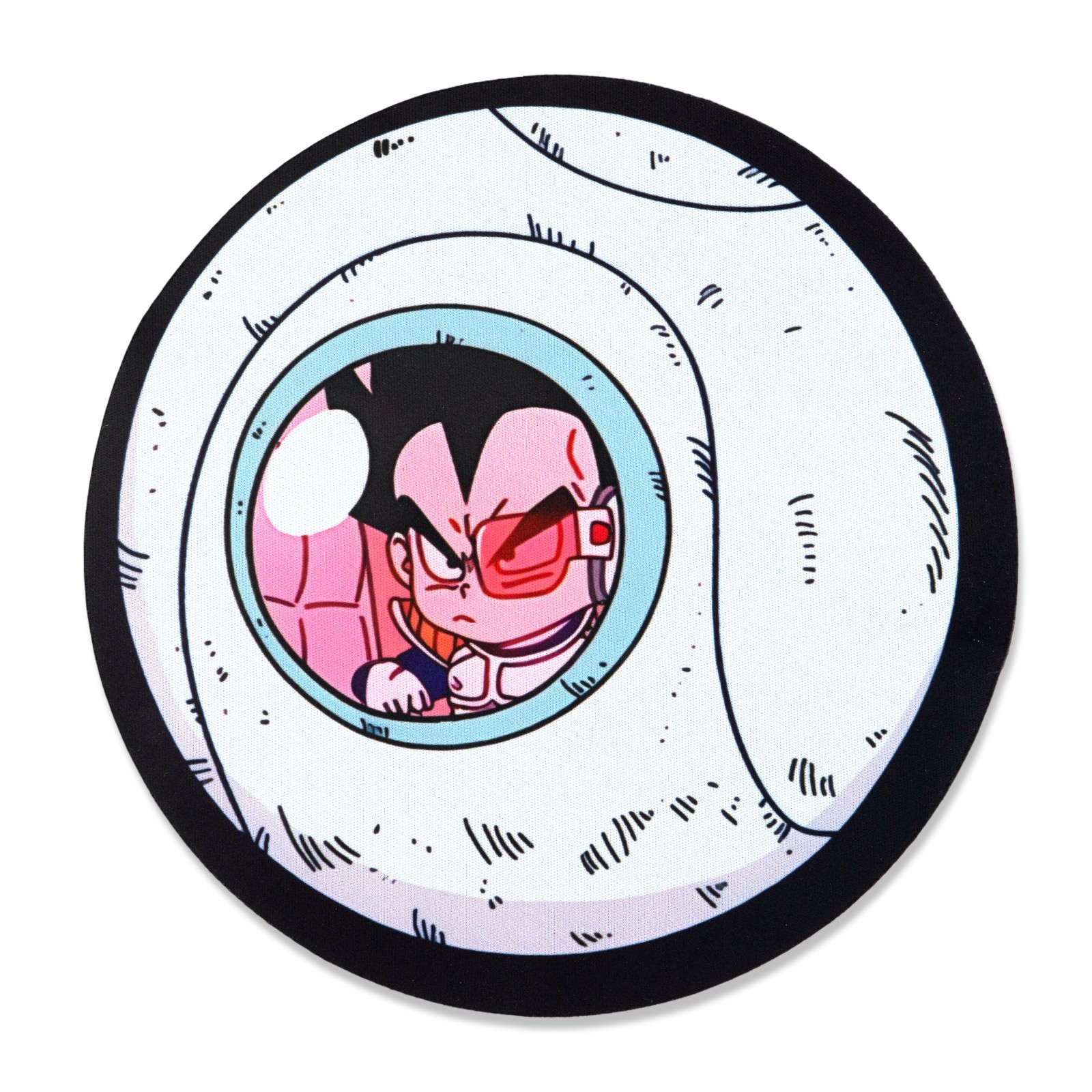 Dragon Ball Z Baby Vegeta Mousepad – Attack Balls Design | 8” Round Desk Mat