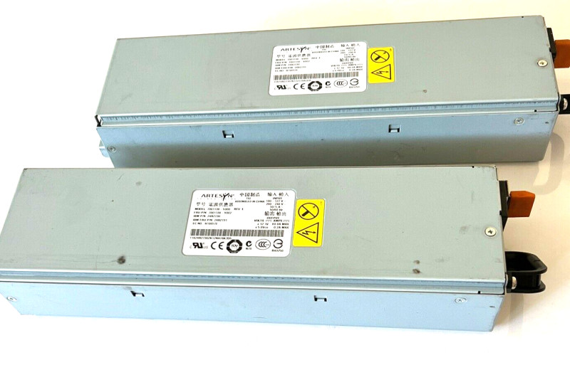 Lot of 2 Artesyn 7001138-Y000 Power Supplies IBM PNs 7001138 24R2730 24R2731