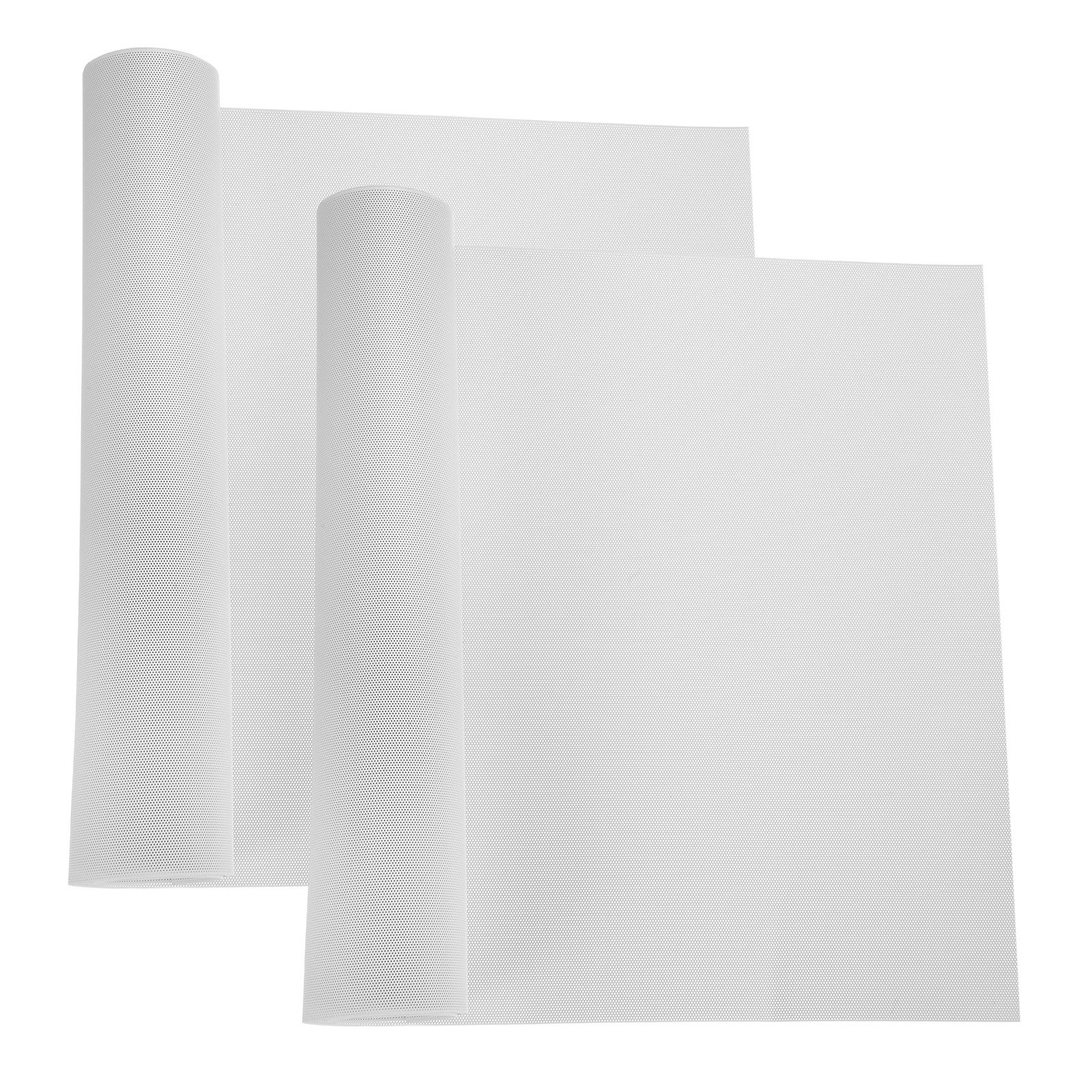 2Pcs 400x300mm PC Case Dust Mesh Filter PVC Dustproof Filter Cover, White(0.5mm)