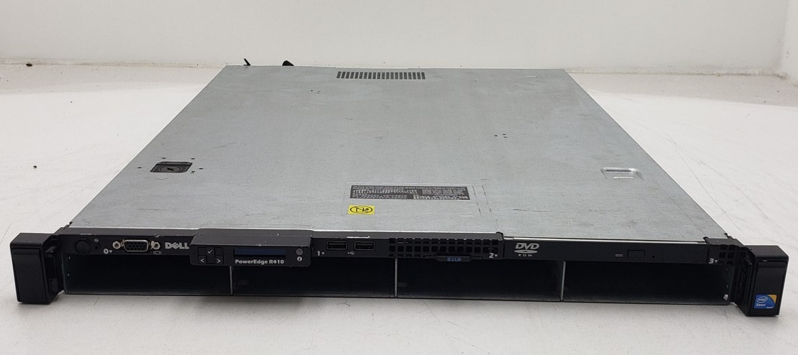 Dell PowerEdge R410 2x Intel Xeon E5540 1U 32GB RAM DDR3 Rack Server No HDD.