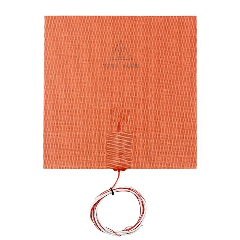 Silicone Heating Mat 220V 600W 100K Thermistor Imported Hot Bed Rubber Pad