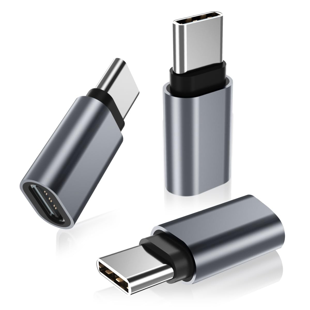 USB Type C Extension Adapter 3Pack,PD 100W 3.1 Gen2 Female to Male