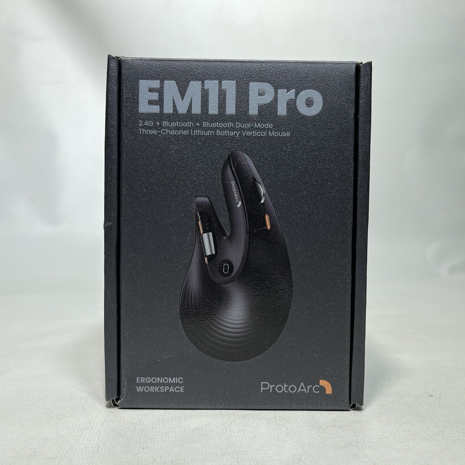 New ProtoArc EM11 Pro Ergonomic Bluetooth Mouse, Vertical Mouse NIOB