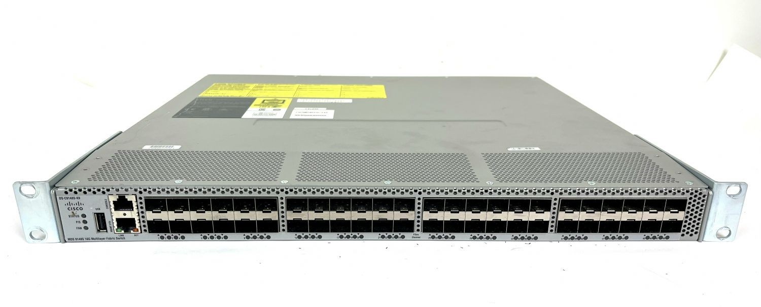 Cisco MDS 9148S DS-C9148S-K9 16Gb Fibre Channel SAN Switch Dual 300W PSU