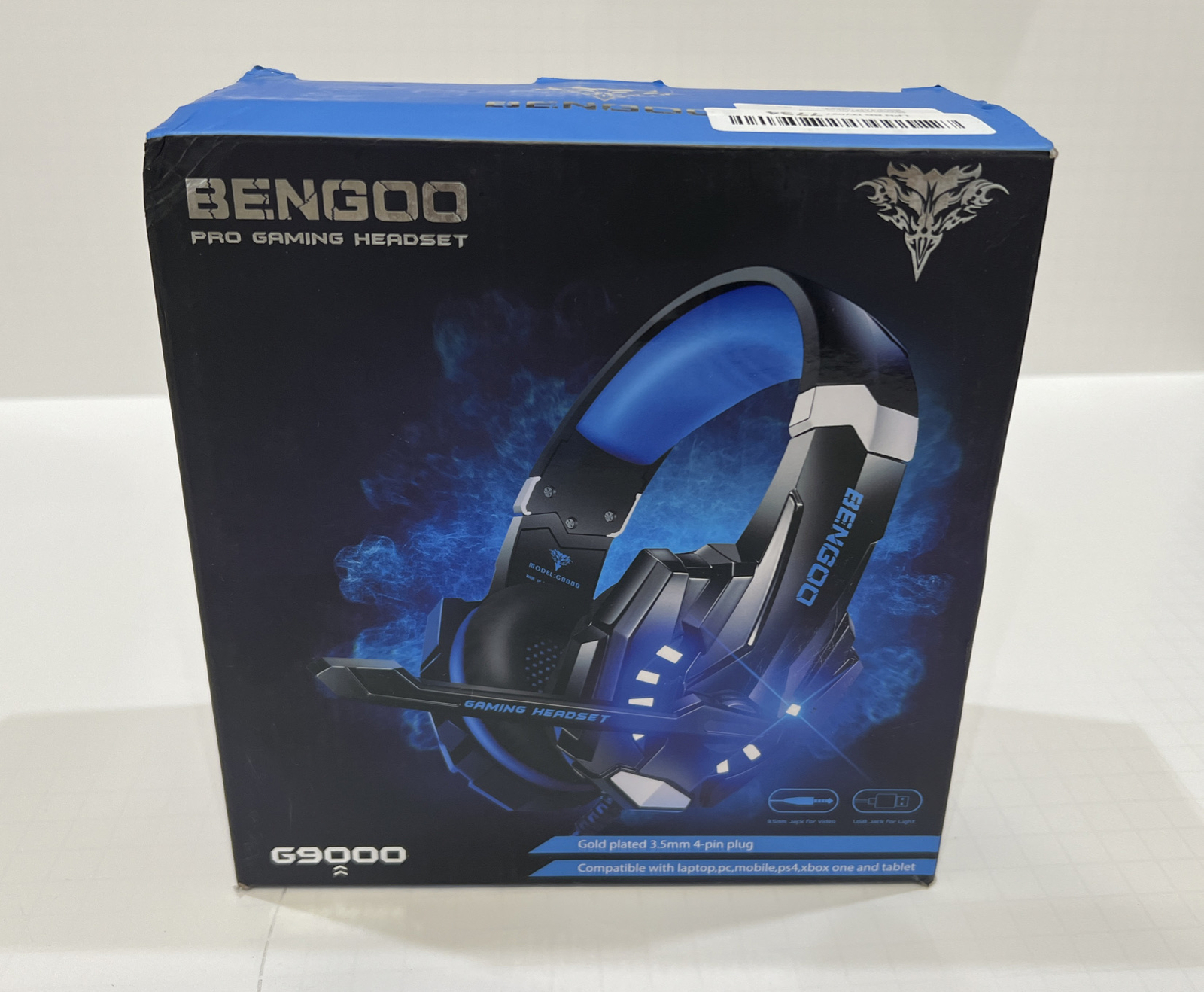 Beexcellent GM-1 Pro Gaming Headphone+Mic LED Headset 3.5MM Black & Blue