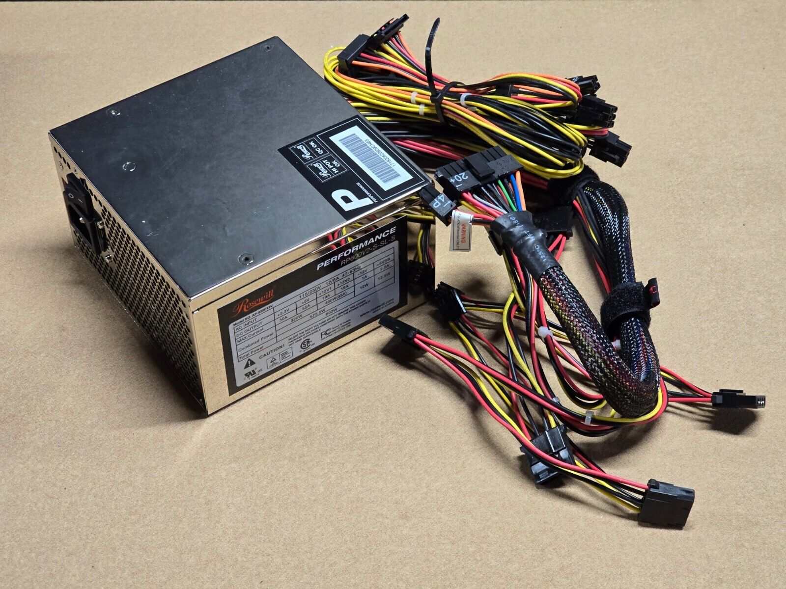 Rosewill RP600V2-S-SL-S 600W ATX12V v2.01 SLI Ready Power Supply( open box)