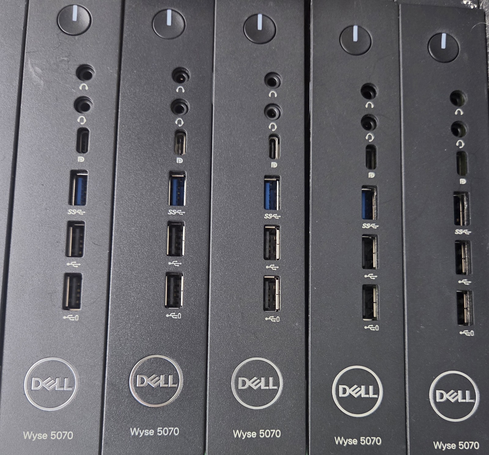 Lot of 5 Dell Wyse 5070 Pentium J5005 1.5GHz 64GB M.2 8GB DDR4 W/ Power Adapter