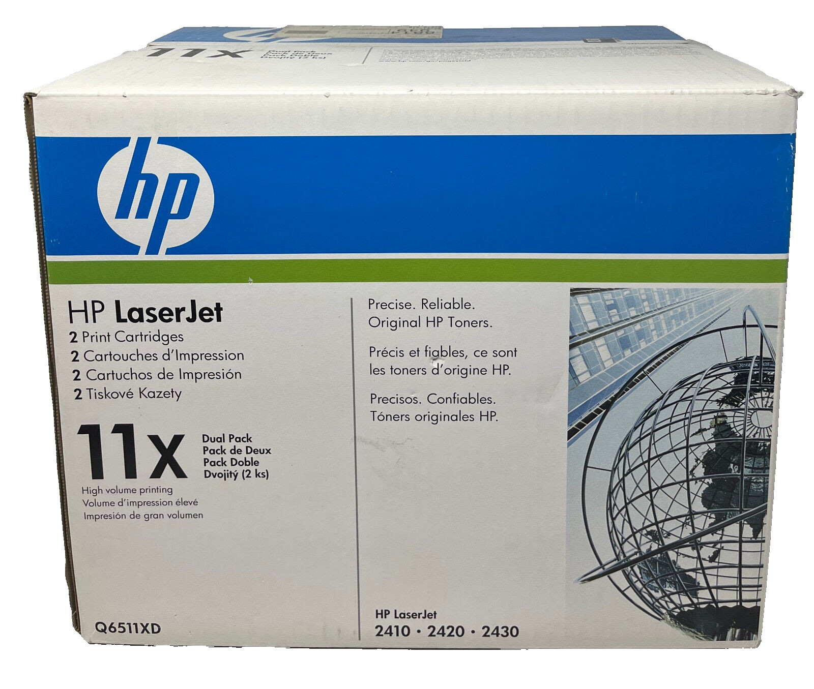 HP Q6511XD 11X 2 GENUINE TONER BLACK LASERJET 2410/2420/2430T/2430DTN [B BOX]
