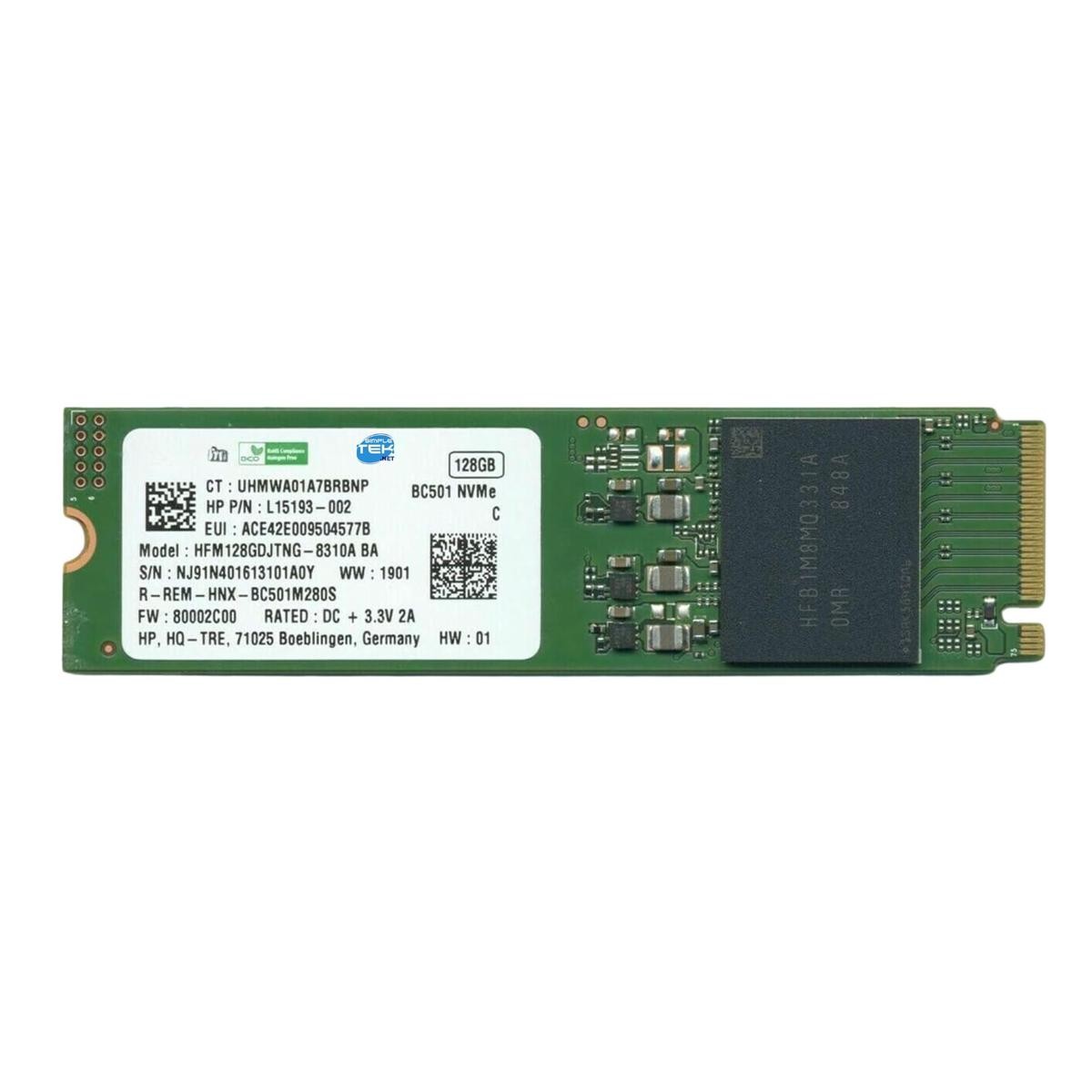 SK Hynix 128GB SSD M.2 NVMe PCIe 2280 Computer Desktop Notebook PC