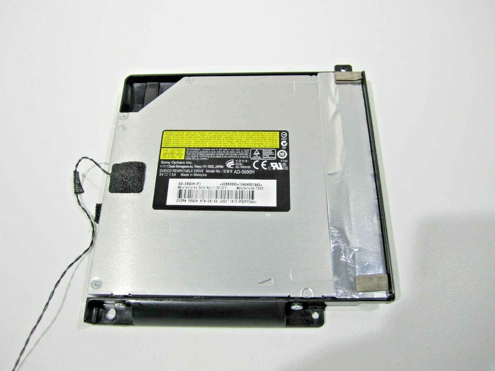 Sony Optiarc AD-5690H-P1 DVD-RW Drive AD-5690H 678-0613A For Apple iMac A1312
