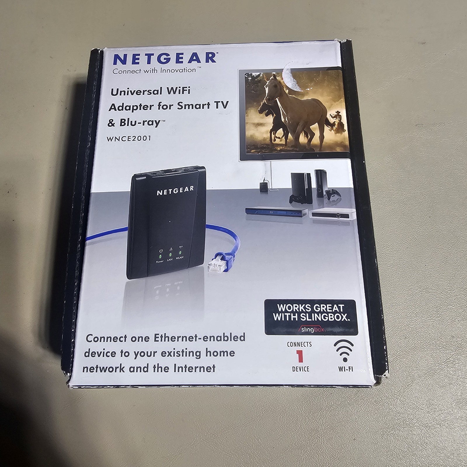 NETGEAR Universal WiFi Internet Adapter WNCE2001-100NAS OEM Box Smart TV Blu-ray