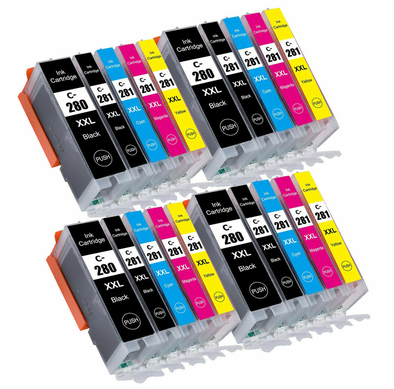 20PK XXL Ink Cartridges for PGI-280 CLI-281 Canon Pixma TR8520 TS6320 TR8620