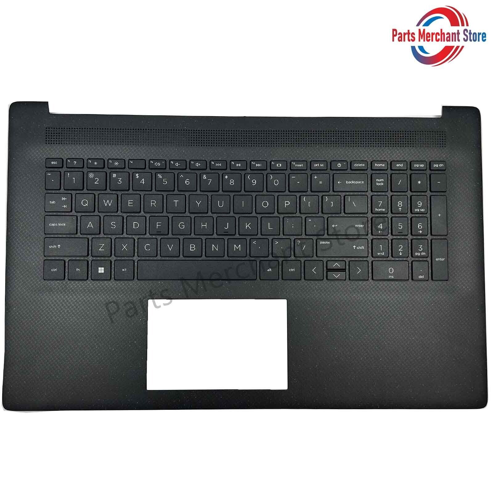 New HP 17-CN 17-CP 17T-CN 17-CP0076NR Palmrest Keyboard No Backlit M50468-001 US