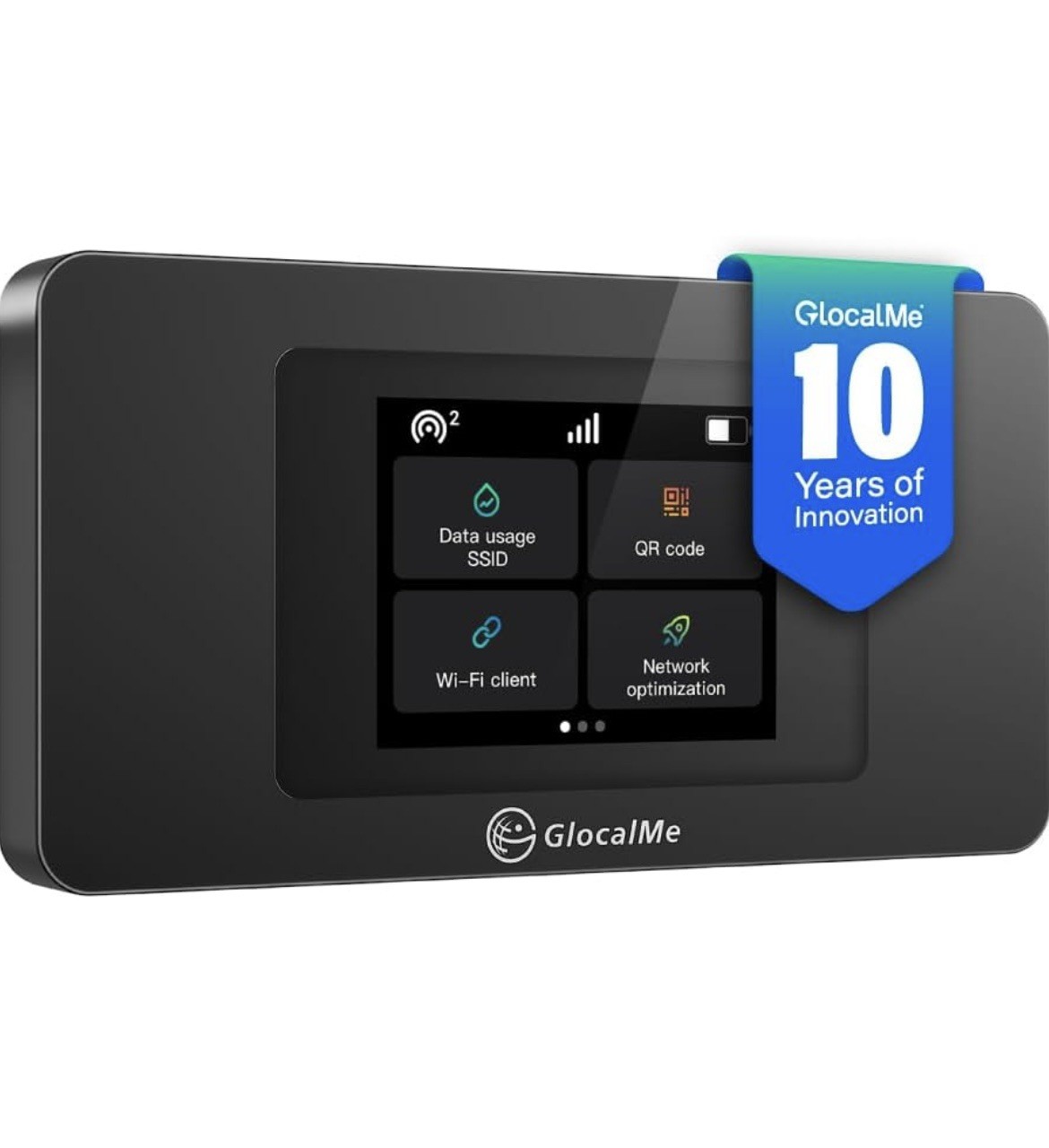 GlocalMe 4G LTE Mobile Hotspot Device, Wireless WiFi for Home or Travel