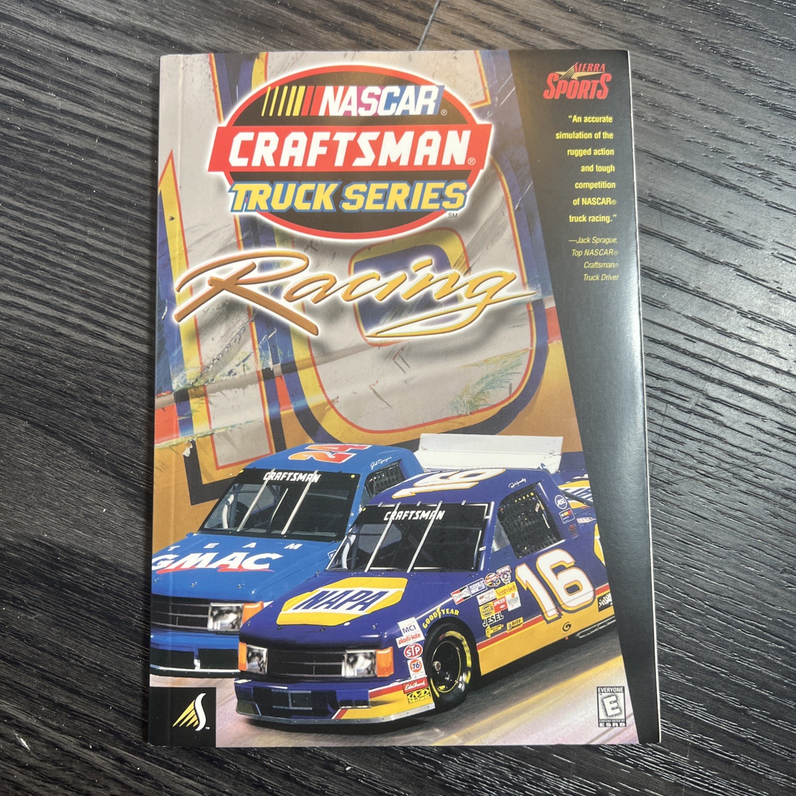 *MANUAL ONLY Nascar Craftsman Truck Series Racing PC Video Game Sierra 1999