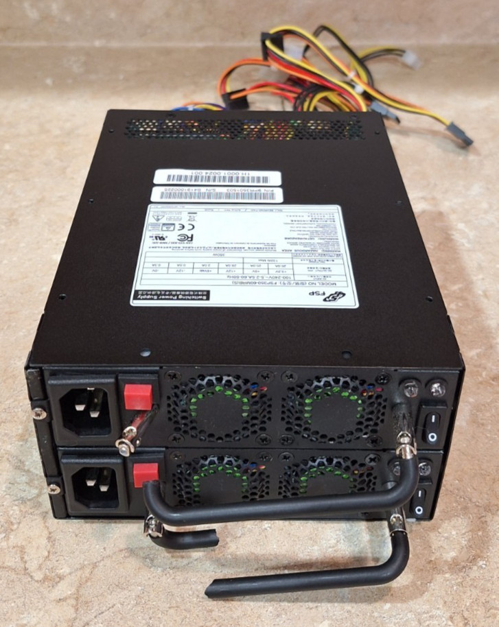FSP FSP350-60MRB(S) 350W Redundant Power Supply PSU Computer Servers 2 Modules