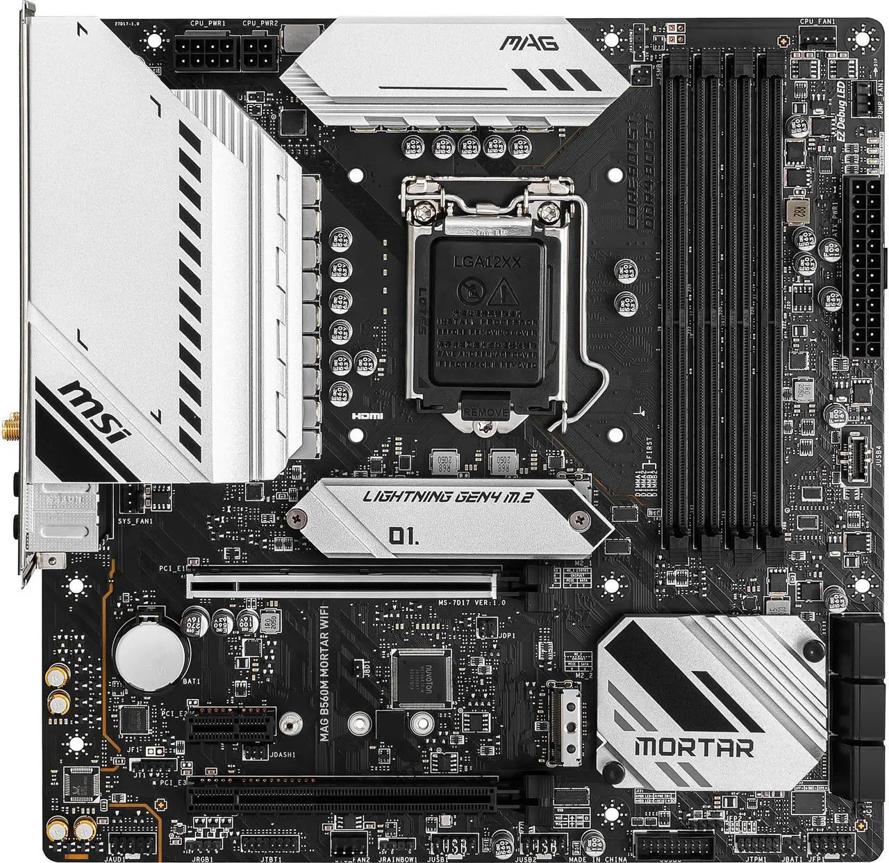 MSI MAG B560M MORTAR WIFI LGA 1200 Intel B560 Micro ATX Intel Motherboard