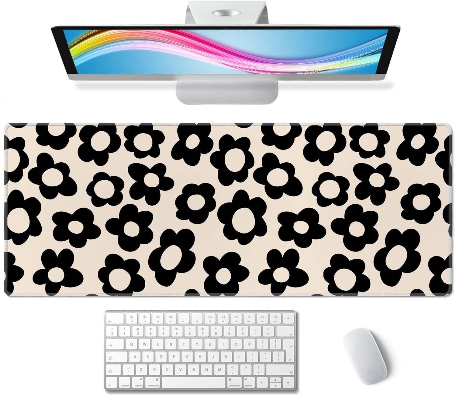 Mouse Pad Gaming, Large Mouse Pads, Non-Slip Rubber Base Mousepad, Keyboard M...