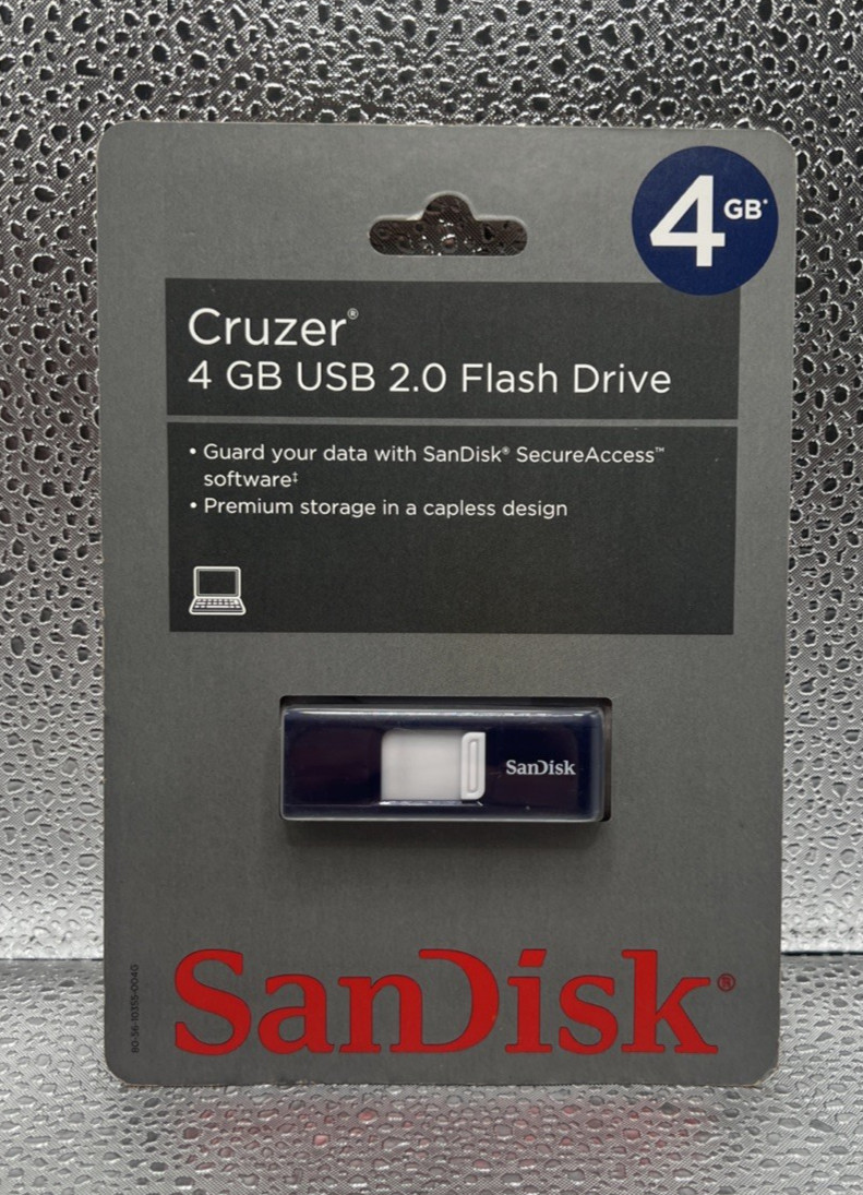 sandisk cruzer usb 2.0 flash drive 4 GB NEW/SEALED