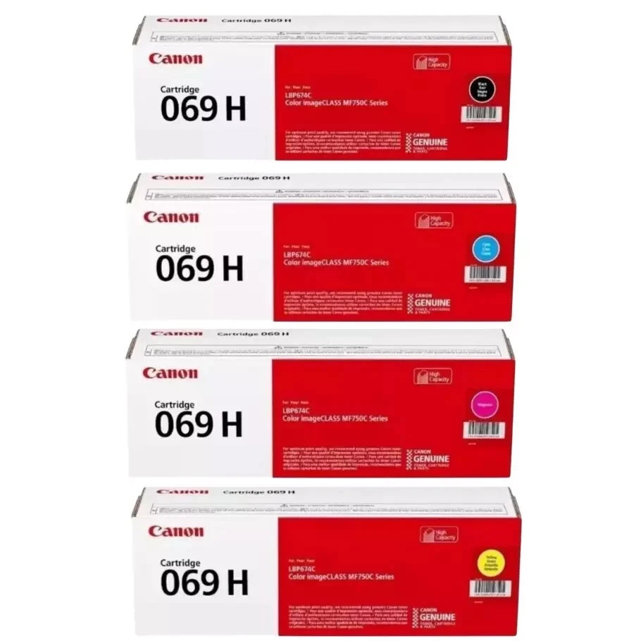 Canon 069H High Yield Toner Set ( Cyan, Magenta, Yellow, Black )