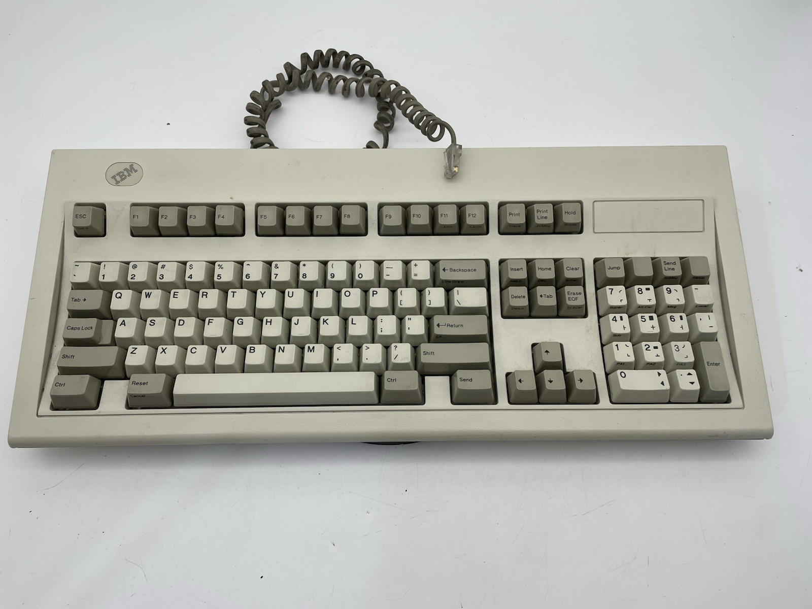 Vintage IBM Model M Clicky Keyboard 1392595 Buckling Spring 1990  RJ45
