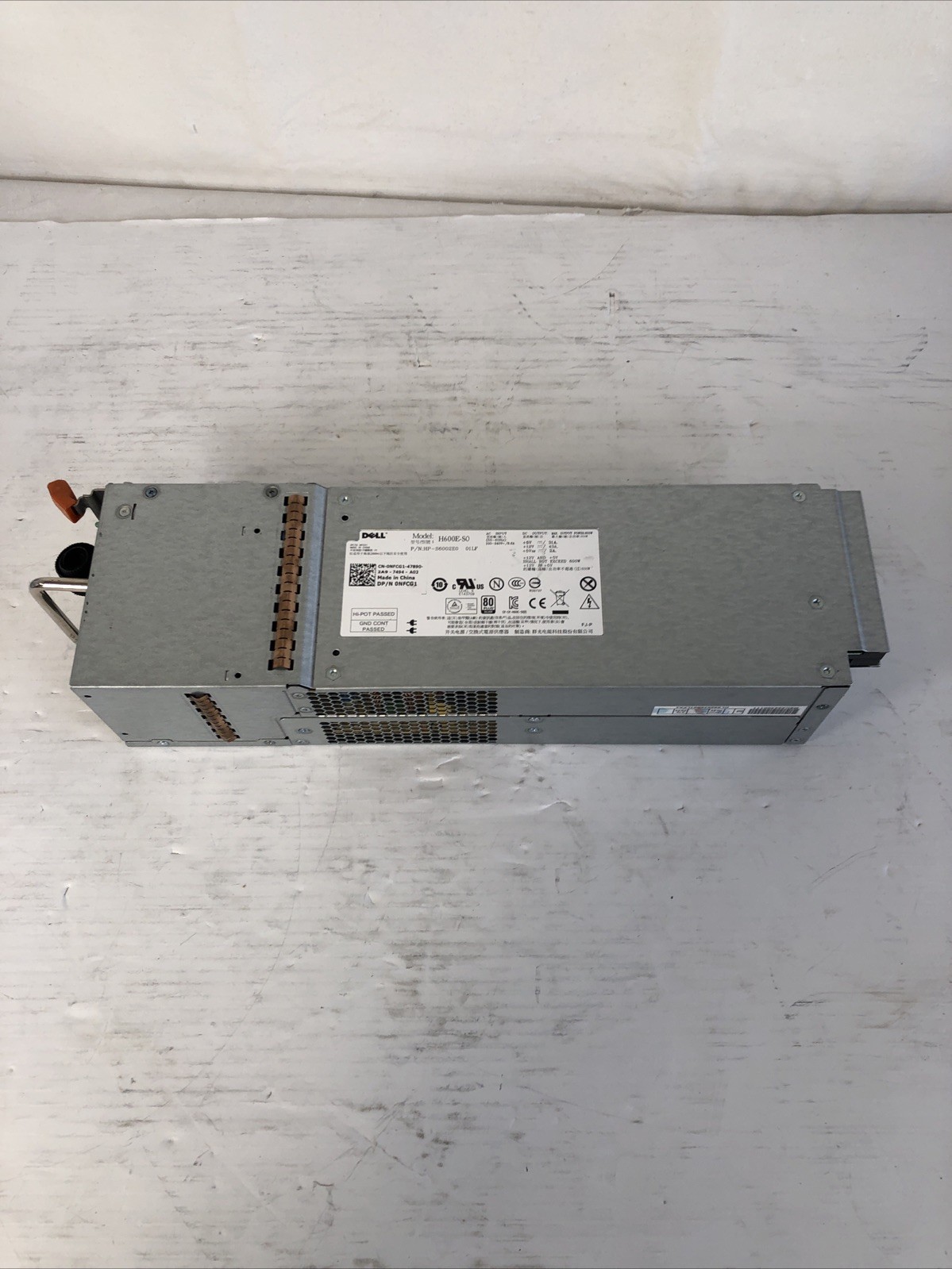 Power Supply H600E-S0 For Dell MD1200 MD1220 MD3200 MD3600 600W