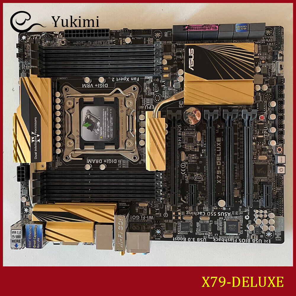 FOR ASUS X79-DELUXE LGA 2011 64GB DDR3 ATX Motherboard Test OK
