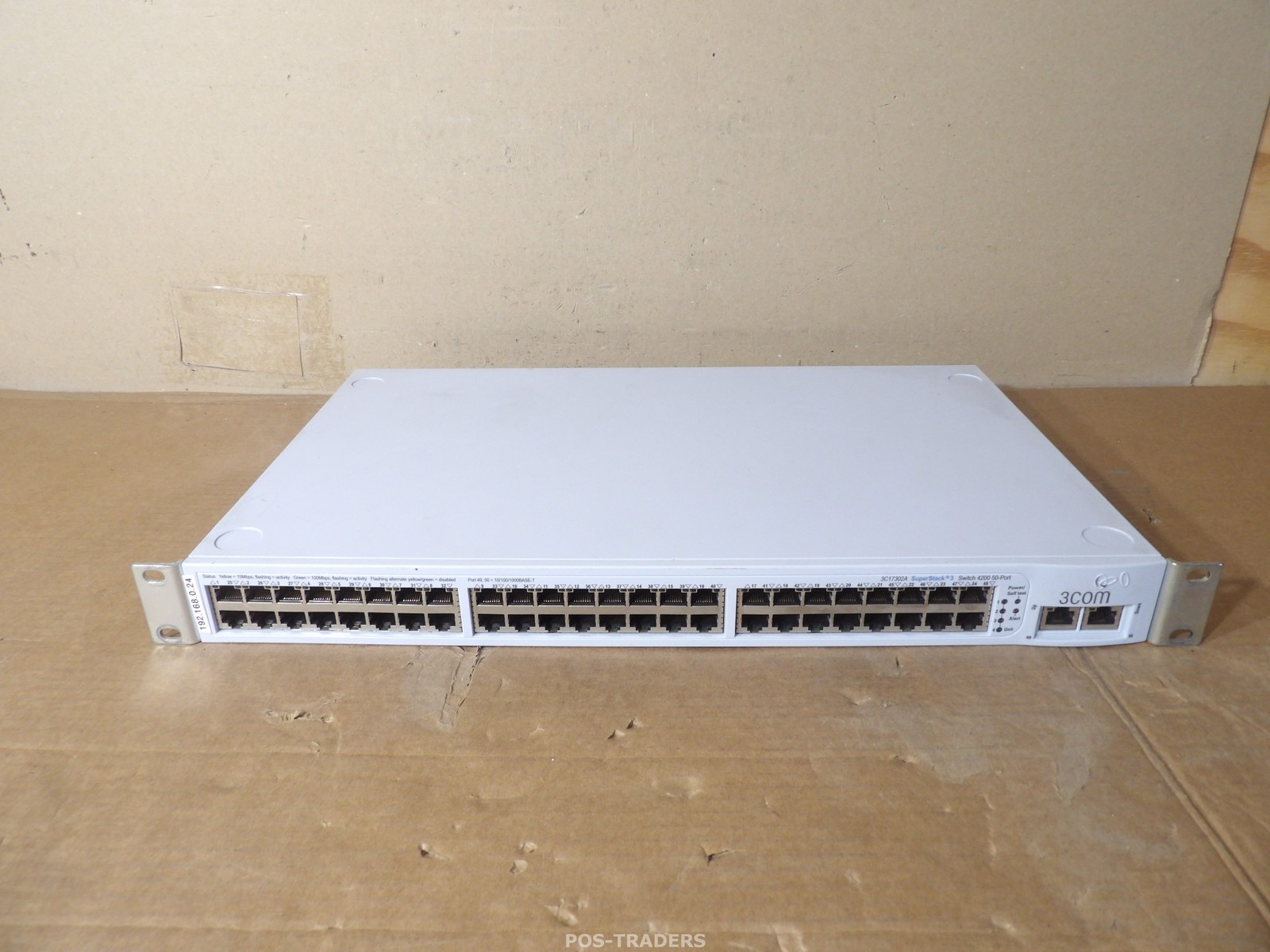 3COM SuperStack 3 Switch 4200 50-Port 3C17302A Ethernet Swith - INCL RACK EARS
