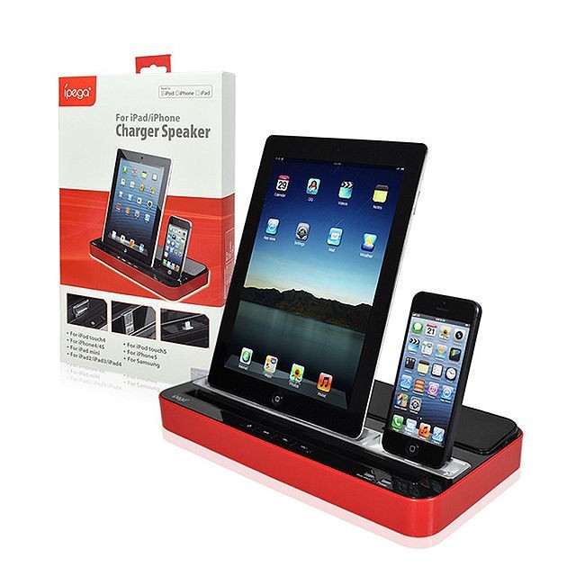 IPEGA CHARGER SPEAKER DUAL DOCK STATION Iphone 5s 5 4s 4 Ipad Ipod GALAXY S 2
