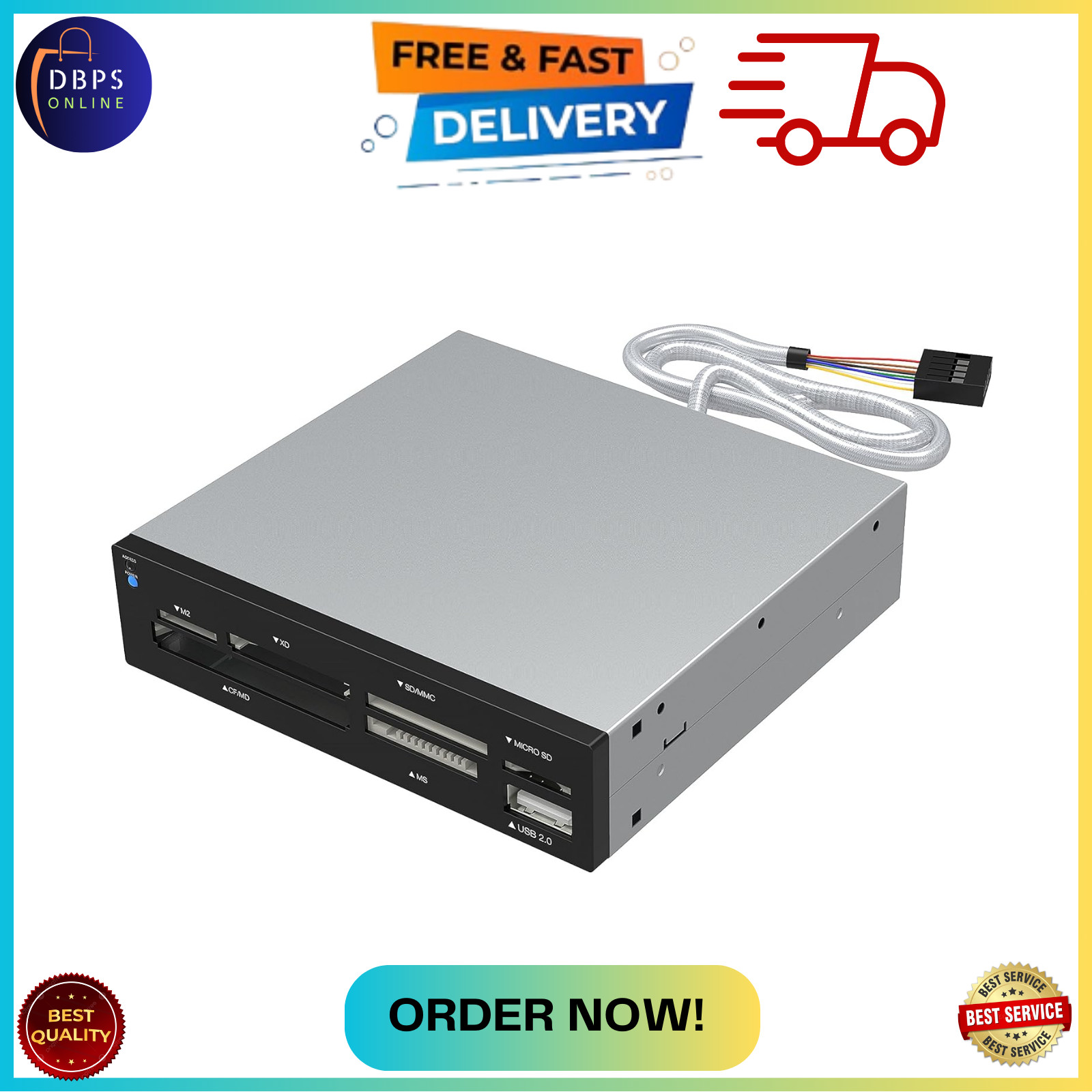 74-In-1 3.5-Inch Internal Flash Media Card Reader/Writer with USB Port [NEW]