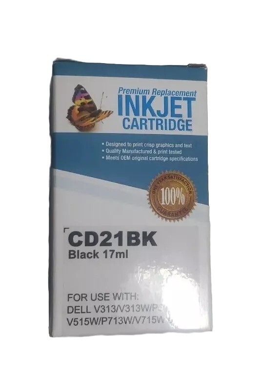 BLACK INK DL-21/22/23/24BK for DELL PRINTER V313 V515W P513W P713W V715W