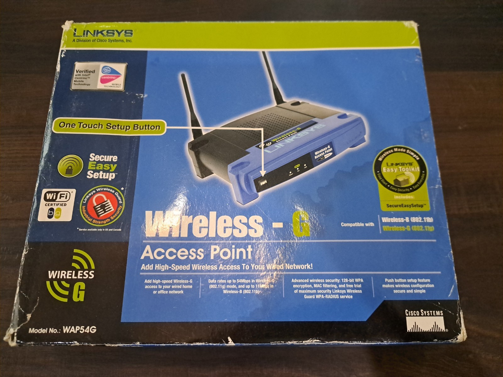 Linksys WRT54G v3 2.4 GHz 54 Mbps 4-Port Wireless G Broadband Router DD-WRT