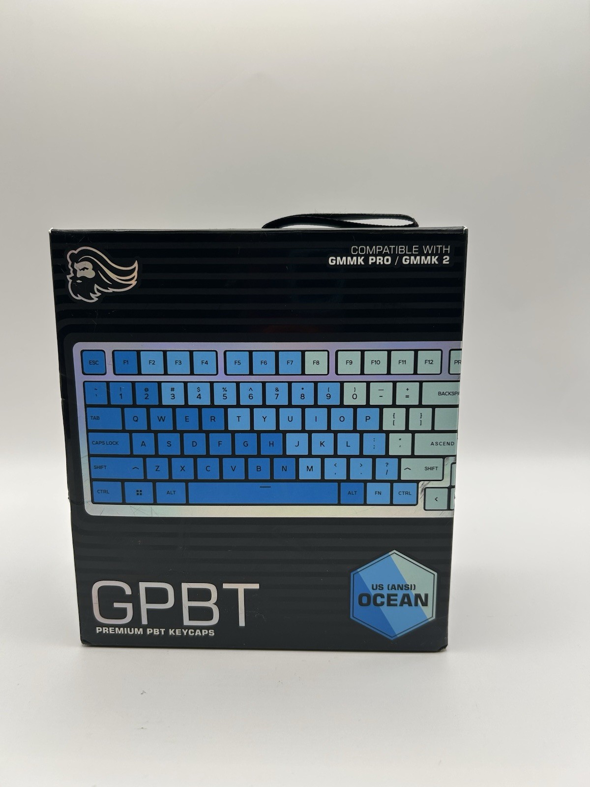 Glorious GPBT Premium Dye Sublimated Keycaps 114 Keycap Set Ocean Blue .