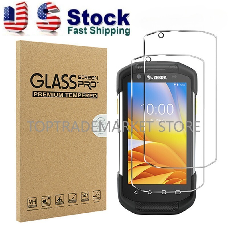 USA 5-PACK Tempered Screen Protector for Zebra TC70 TC72 TC75 TC77 TC70X TC75X