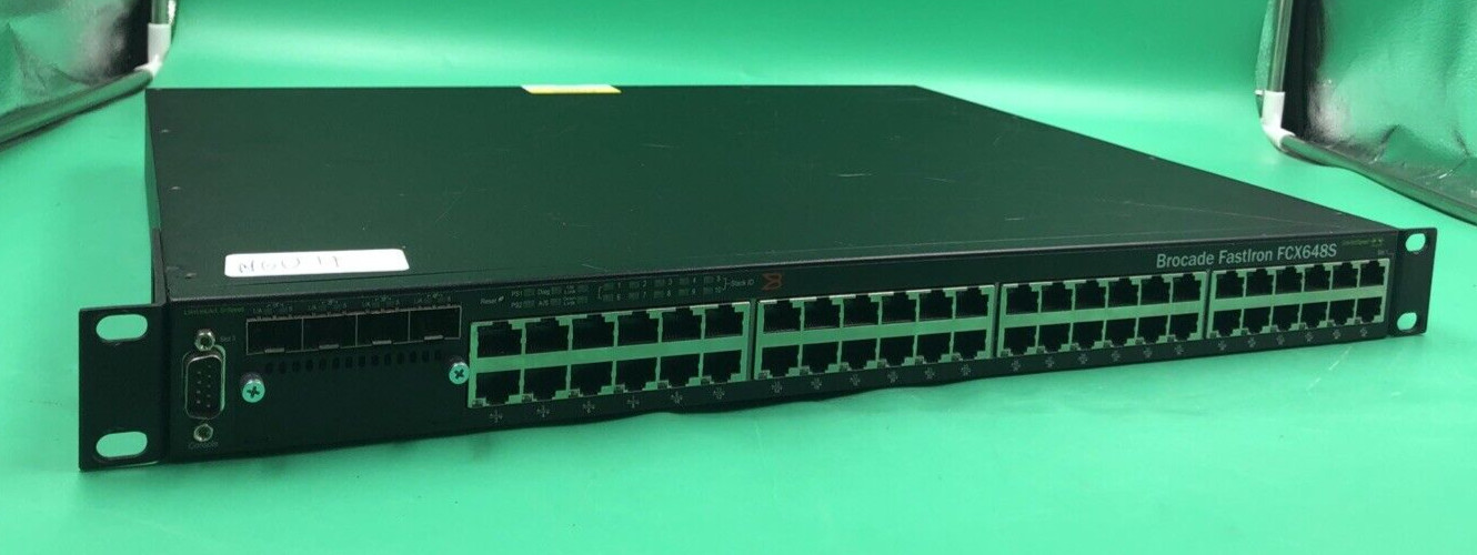 Brocade FastIron FCX648S 48 Port Gigabit Managed Switch (UNTESTED)