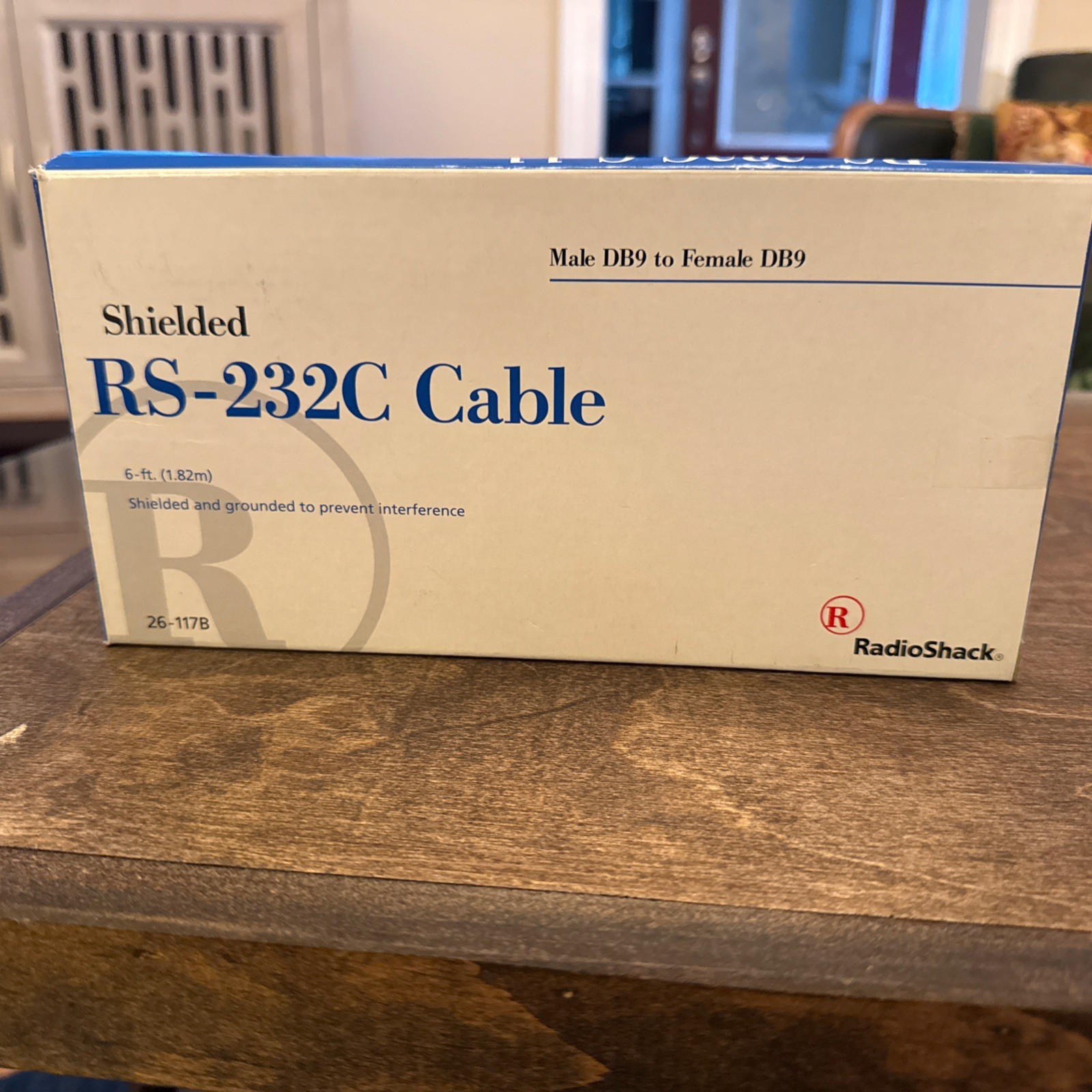 RadioShack Shielded RS-232C 6 ft Cable DB9M to DB9F (26-117B) NEW