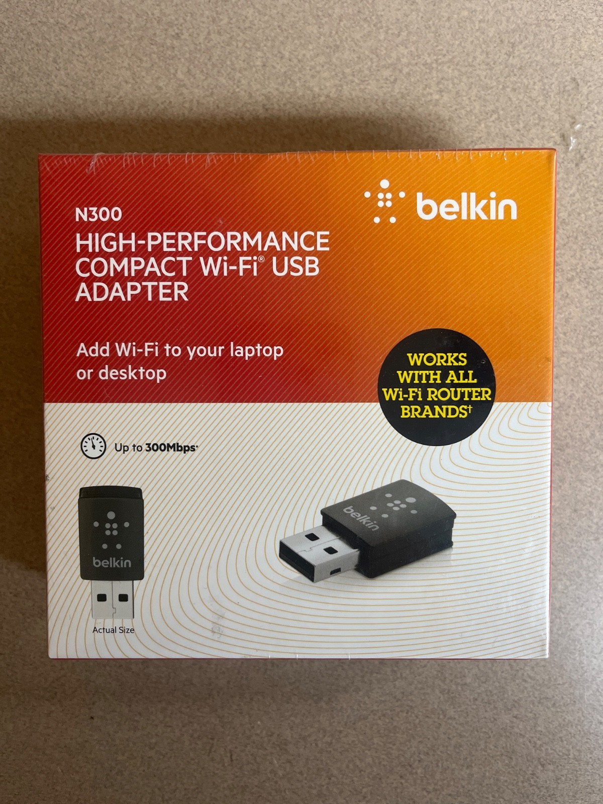 Belkin High Performance Compact Wi-Fi USB Adapter N300