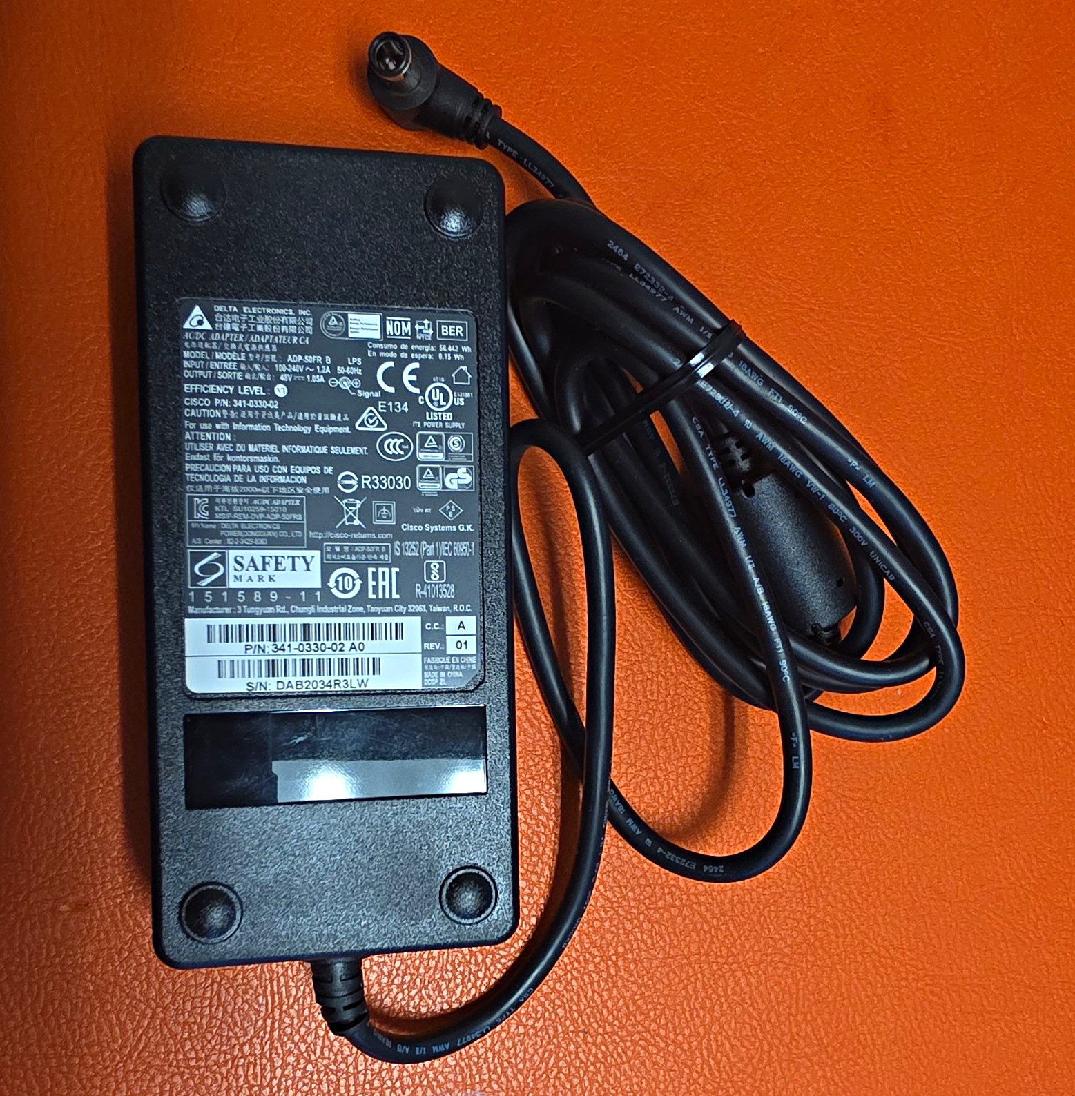 Genuine Delta Power Cube 4 CP-PWR-CUBE-4 for Cisco 8811 8841 8845 8851 8861 8865