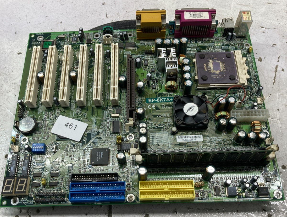 EPOX EP-8K7A Motherboard Bundle W/ AMD Athlon A1400AMS3C 256MB