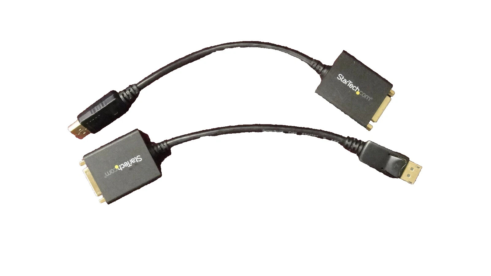 Lot of 2  Genuine STARTECH DP2DVI2 DisplayPort to DVI Adapter ~~MInt