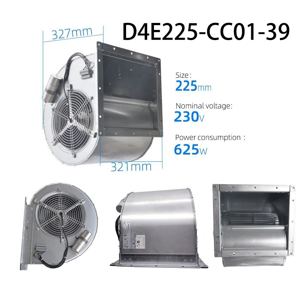 New sealed Centrifugal Fan 230V 650W D4E225-CC01-39 Ebmpaps Low-Energy radiator